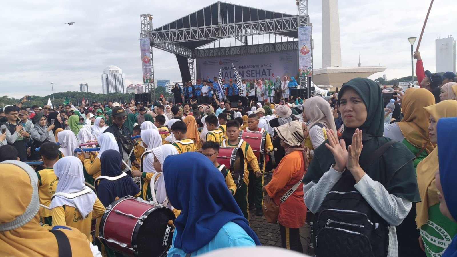 Milad ke-112 Muhammadiyah: Monas Dimeriahkan Jalan Sehat dan Donor Darah