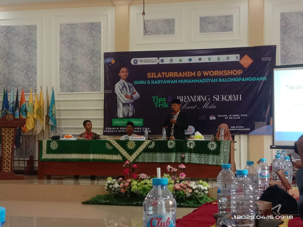 branding sekolah Perguruan Muhammadiyah Balongpanggang