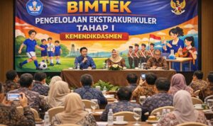 SD Alam Muhammadiyah Kedanyang (SD Almadany) Gresik terpilih ikuti Bimtek Pengelolaan Ekstrakurikuler Kemendikdasmen di Makassar, 7-10 April 2026.