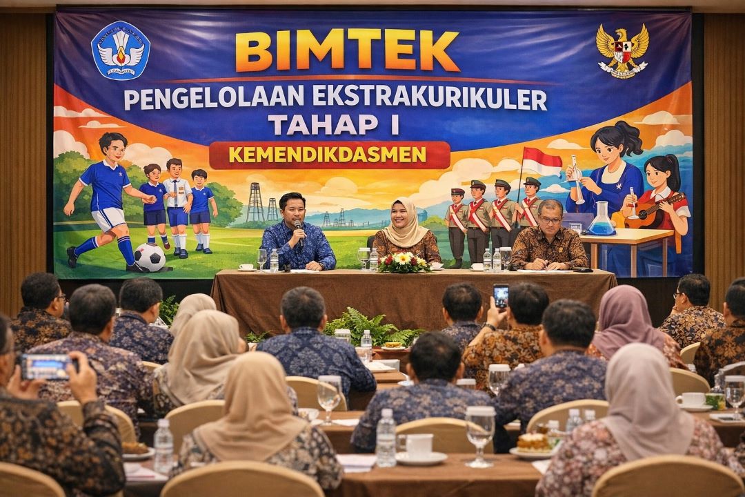 ilustrasi 2 SD Alam Muhammadiyah Kedanyang (SD Almadany) Gresik terpilih ikuti Bimtek Pengelolaan Ekstrakurikuler Kemendikdasmen di Makassar, 7-10 April 2026.