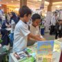 Poster prototype digital berbasis canva dan audio story book Gemini AI yang menceritakan pengalaman siswa selama mengikuti projek dipamerkan dalam STEM Fest Aqua Farming
