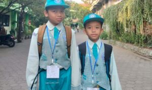 2 siswa SDMM mengikuti OSNP di UPT SDN 5. Foto diambil oleh M. Ilham Yahya