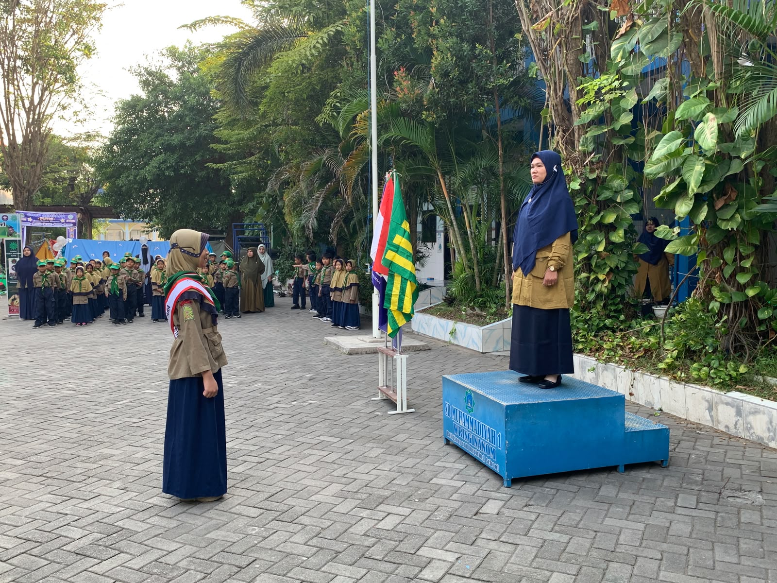 SD Muwri Miftakhul Muzdalifah Kepala SD Muwri ketika membuka acara kemahiran